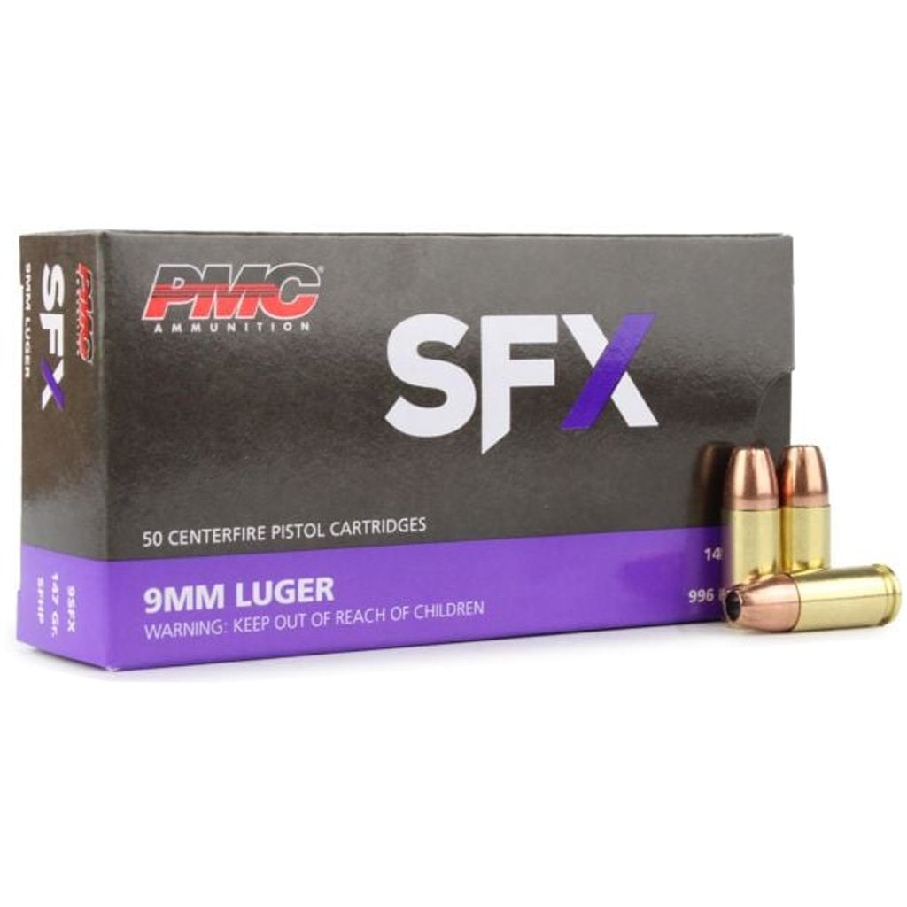 PMC SFX Premium Ammo 9mm SFX HP 147 gr. 50 rd.