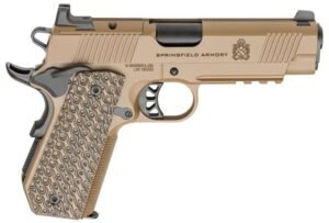 SPRINGFIELD ARMORY TRP AOS 1911 FDE 4.25" 45ACP W/ CARRY CUT & RAIL 2-8RD