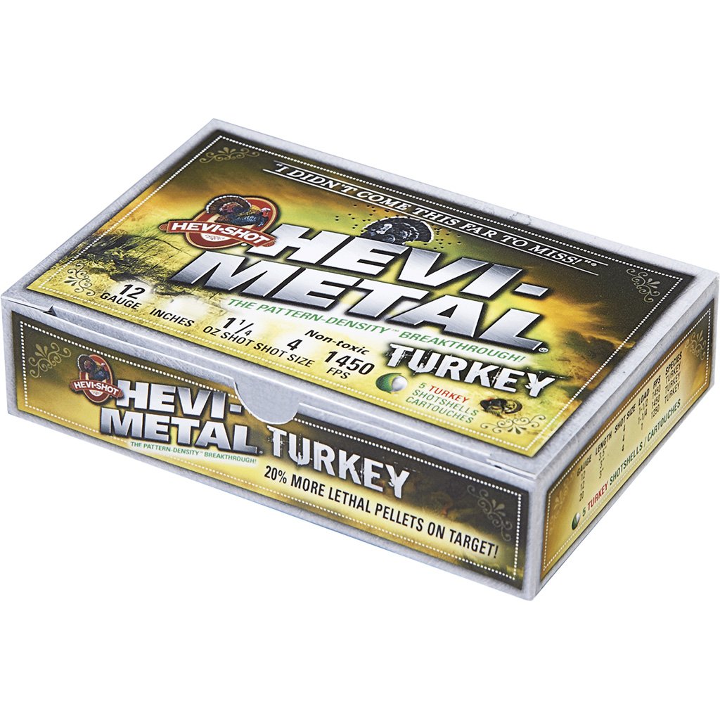 Hevi Shot Hevi Metal Turkey Loads 12 ga. 3.5 in. 1 1/4 oz. 4 Shot 5 rd.