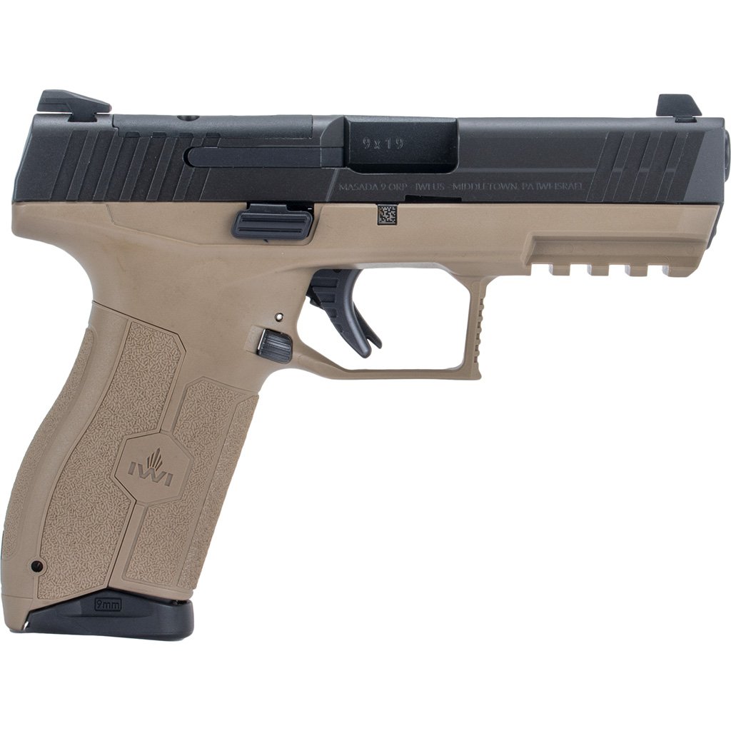 IWI MASADA Pistol 9mm 4.1 in. FDE 17 rd. Optics Ready
