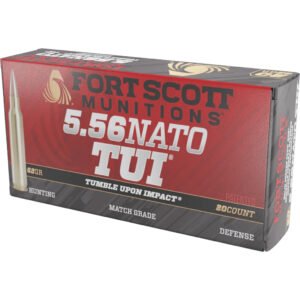 Fort Scott Munitions Rifle Ammo 5.56 NATO 62 gr. TUI Copper 20 rd.
