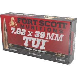 Fort Scott Munitions Rifle Ammo 7.62x39mm 117 gr. TUI SCS 20 rd.