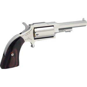 NAA The Earl Sheriff Mini-Revolver 22 WMR Stainless/Rosewood 2.5 in. 5 rd.