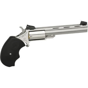 NAA Mini-Master Target Revolver 22 WMR Stainless/Black 4 in. 5 rd. AS
