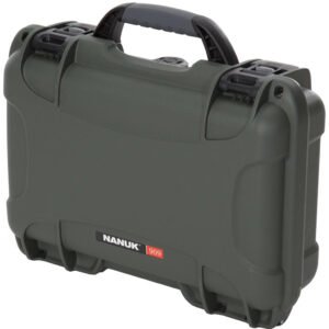 Nanuk Pistol and Accessory Hard Case w/Foam Olive 11.4 in. x 7 in. x 3.6 in