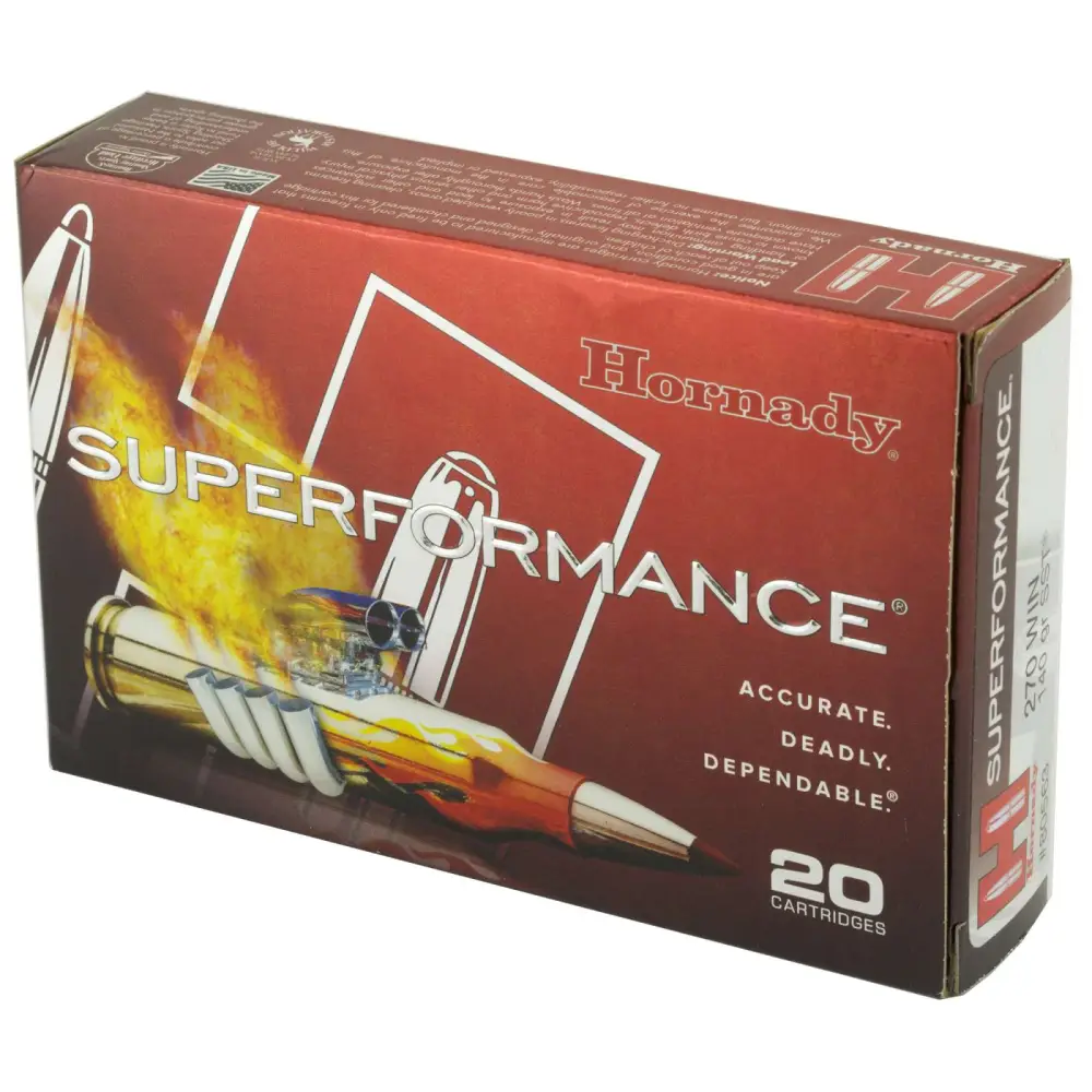 HORNADY SUPERFORMANCE 270WIN 140GR SST 20RD BX 200RD CASE - Image 2