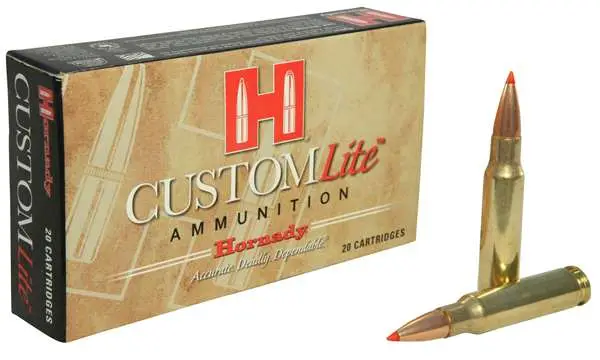 HORNADY CUSTOM LITE 308WIN 125G SST 20RD BX 200RD CASE - Image 4