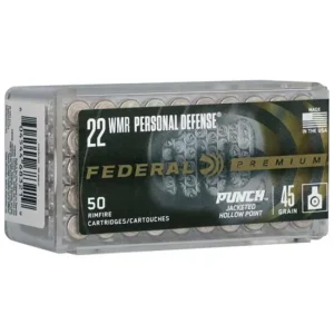 FEDERAL 22 MAG PUNCH 45GR JHP "PERSONAL DEFENSE" 50 RD/BX 60 BX/CS