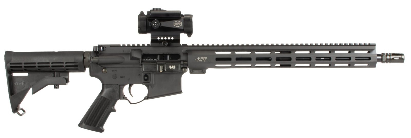 APF GUARDIAN 5.56 BLK 16 MLOK M4 30RD OPTICS
