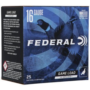 FED GAME-SHOK HI-BRASS 16GA 1-1/8OZ #4 25/10