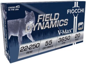 FIO FIELD 22-250 55GR HORNADY VMAX 20/10