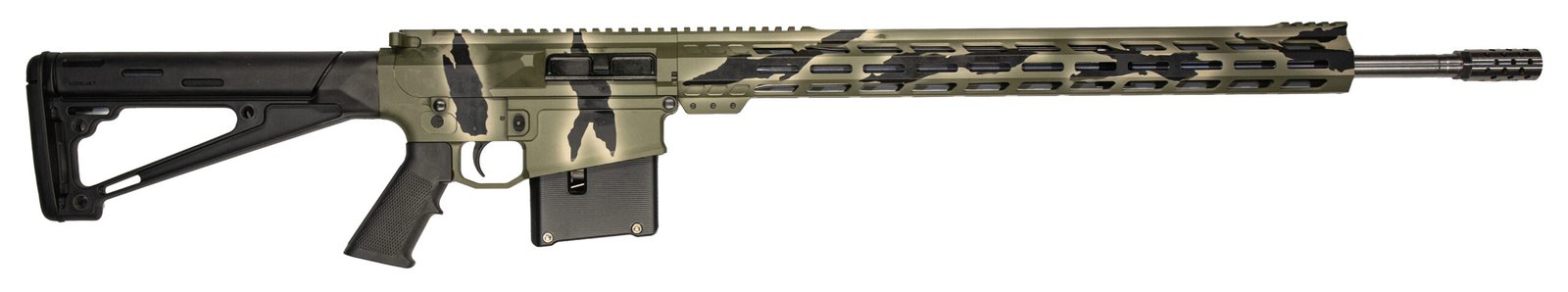 GLFA AR-10 6.5PRC 24 GRN PURSUIT CAMO/SS 5RD