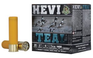 HEVI TEAL 20GA 3" #6 25/250