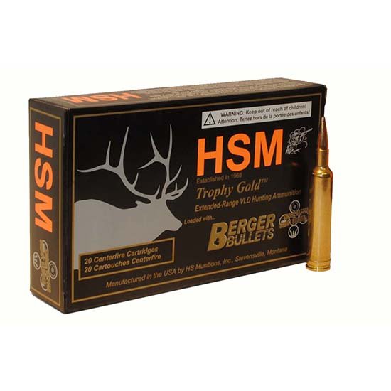 HSM TROPHY GOLD 6.5CREED 140GR BER VLD 20/25