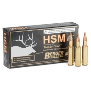 HSM TROPHY GOLD 7MMREM 168GR BERGER VLD  20/20