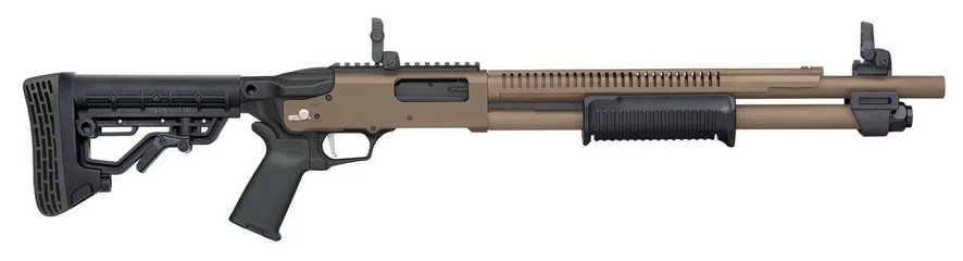 MOSS 590R 12GA 18.5 MAGPUL MBUS FDE 7RD
