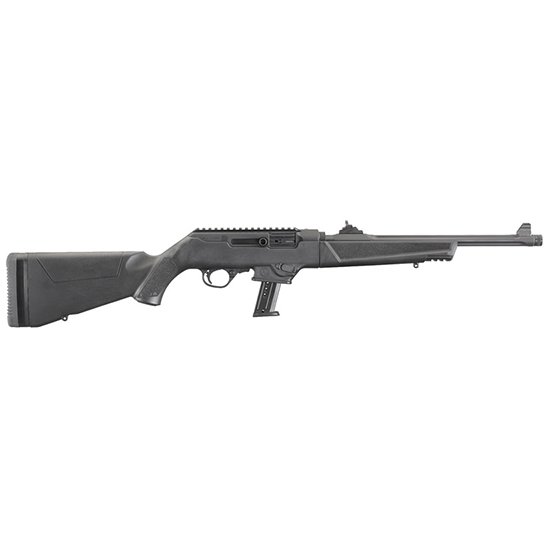 RUG PC CARBINE 9MM 16 FLTD TB BLK SYN 17RD
