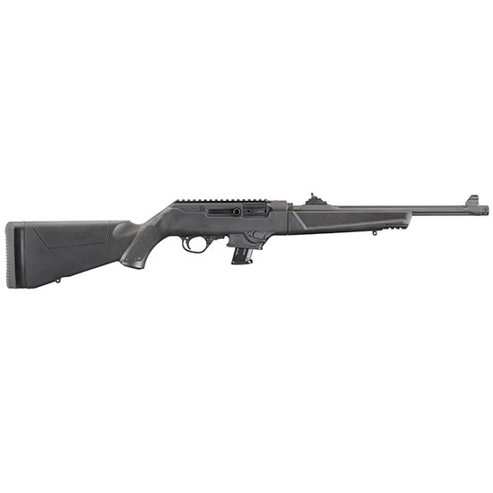 RUG PC CARBINE 9MM 16 FLTD TB BLK SYN 10RD