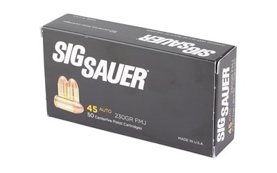 SIG AMMO 45ACP 230GR FMJ 50/1000 - Image 3