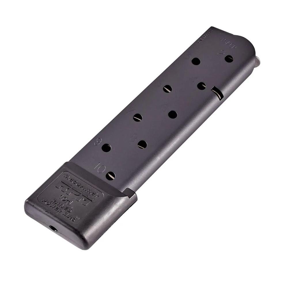 Chip McCormick Railed Power 1911 Full Size Handgun Magazine Black .45 ACP 10/rd