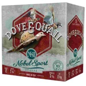 Nobel Sport Dove & Quail Shotshells 12 ga 2-3/4" 1-1/8 oz 1255 fps #7.5 25/ct
