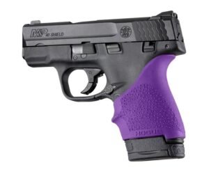 Hogue HandAll Beaver Tail Grip Sleeve S&W M&P Shield Ruger LC9 Glock 26/27 Purple