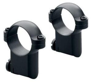 Leupold 2-Piece Solid Steel Ringmounts - Ruger No. 1 & 77/22 30mm Medium Gloss Black