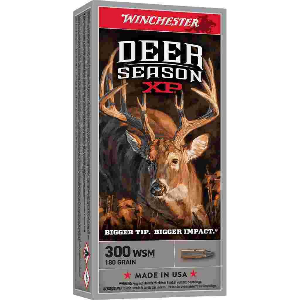Winchester Deer Season XP Rifle Ammunition .300 WSM 180gr PT 2900 fps 20/ct
