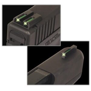Truglo TFO Tritium/Fiber-Optic TFO Day/Night Sights Fit Springfield XD XDM (excluding 5.25" Comp Series) and XDS - Front Green/Rear Green