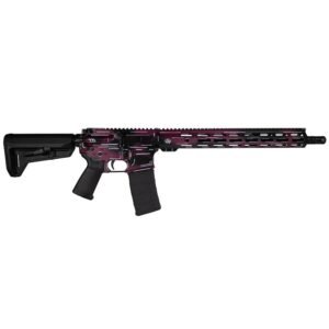 Shark Coast Tactical "Anime- Black Cherry" Rifle 5.56mm 10rd Magazine 16" Barrel 15" MLOK Handguard California Compliant