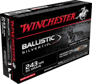 WINCHESTER BALLISTIC SILVERTIP 243WIN 55GR 20RD BX 200RD CASE