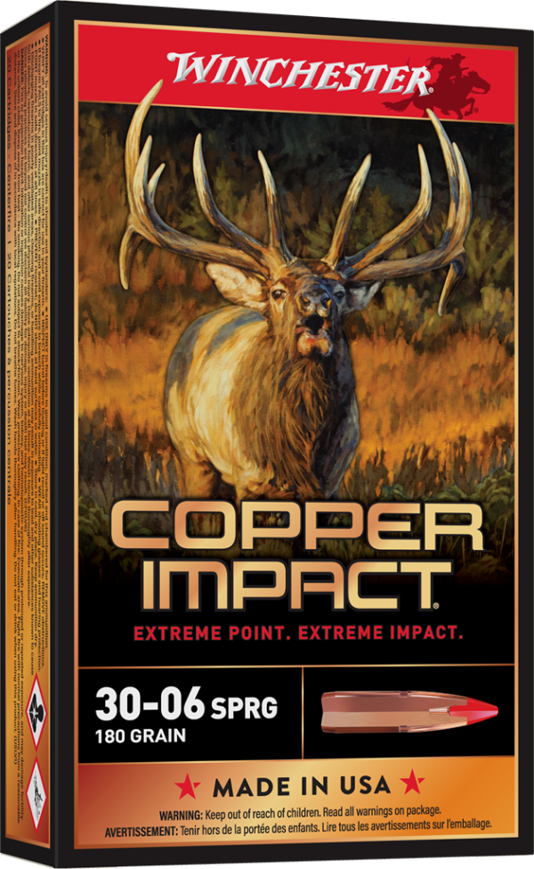 WINCHESTER COPPER IMPACT 3006SPFLD 180G LF 20RD BX 200RD CASE