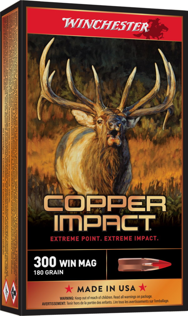 WINCHESTER COPPER IMPACT 300WM 180G LF 20RD BX 200RD CASE