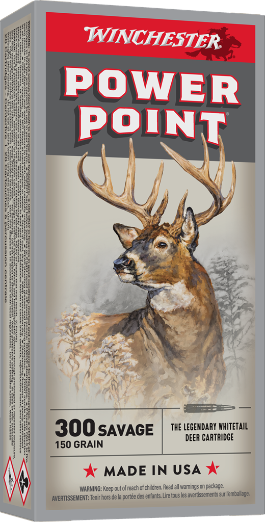 WINCHESTER SUPER X POWER POINT 300 SAVAGE 150GR 20RD BX 200RD CASE