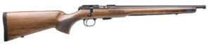 CZ 457 ROYAL 22LR RIFLE 16.5" THREADED BBL, AMERICAN STYLE WALNUT STOCK, 5RD MAGAZINE