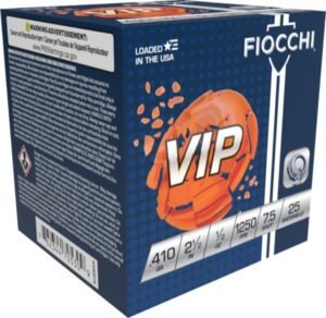 FIOCCHI VIP 410G 2.5" 1/2OZ 7.5SHT 1250FPS 25RD BX 250RD CS
