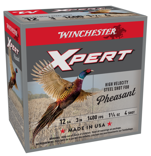 WINCHESTER SUPER X XPERT PHEASANT 12 GA 3" #4 HV 1-1/4 OZ LEAD FREE 25 RD/BX 10 BX/CS
