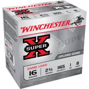 WINCHESTER 16 GA 2-3/4" #8 SUPER-X UPLAND 1 OZ 25 RD/BX 10 BX/CS