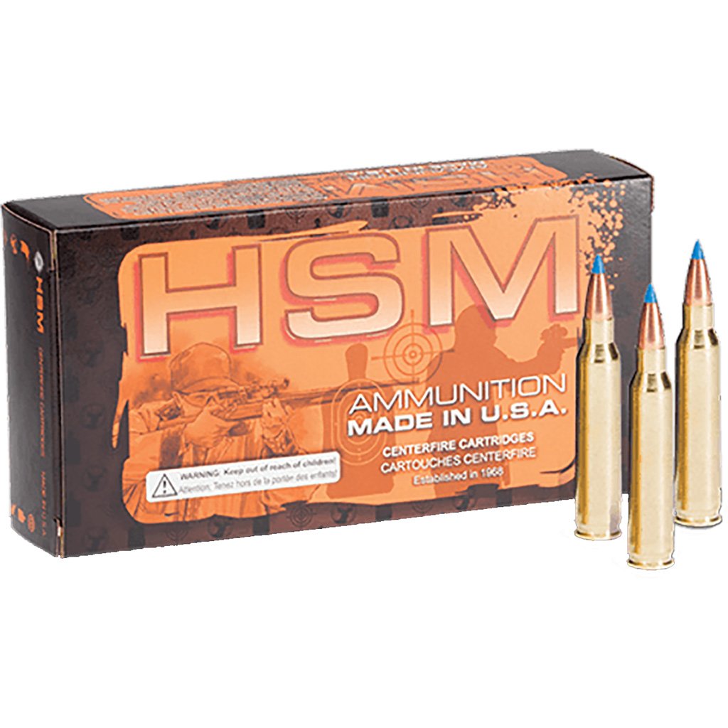 HSM Varmint Rifle Ammunition 223 WSSM V-Max 55 gr. 20 rd.