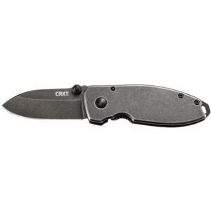 CRKT Squid Black Stonewash Knife 2-1/5" Drop Point Blade