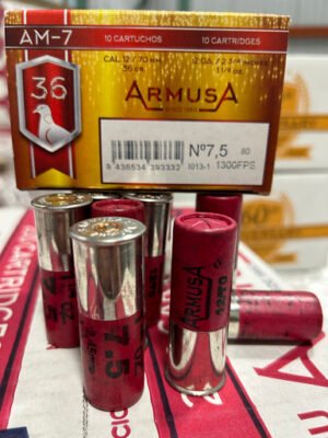ARMUSA 12 GA. AM-7 GRAND PRIX (PAPER HULL) PIGEON (1-1/4 OZ.) 1300 FPS (1 BOX OF 10 SHELLS) FROM $8.75 + FREE SHIPPING