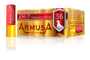ARMUSA 12 GA. AM-7 GRAND PRIX (PAPER HULL) PIGEON (1-1/4 OZ.) 1300 FPS (1 CASE OF 200 SHELLS) FROM $175 + FREE SHIPPING