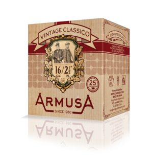ARMUSA 16 GA. 2 1/2" VINTAGE CLASSICO (1 OZ.) 1140 FPS (1 CASE OF 250 SHELLS) FROM $150 + FREE SHIPPING (AVAILABLE ON BACKORDER / ETA MAY 2026)