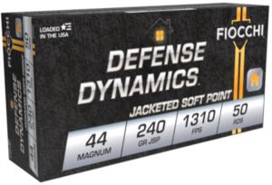 FIO DEFENSE 44MAG 240GR JSP 50/10
