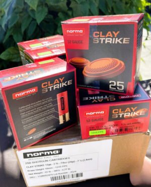NORMA 12 GA. CLAYSTRIKE 7/8 OZ. (24 GRAMS) TARGET LOAD 1300 FPS (1 CASE OF 250 SHELLS) FROM $95 + FREE SHIPPING