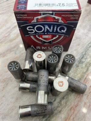 ARMUSA COMPETITION 12GA. SONIQ NICKEL PLATED (1 OZ.) PLATINUM SERIES 1290 FPS (1 CASE OF 250 SHELLS) FROM $140 + FREE SHIPPING