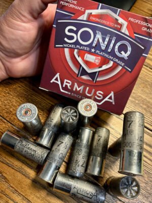 ARMUSA HUNTING / COMPETITION 12GA. SONIQ NICKEL PLATED (1-1/8 OZ.) PLATINUM SERIES 1300 FPS (1 BOX OF 25 SHELLS) FROM $15.49 + FREE SHIPPING