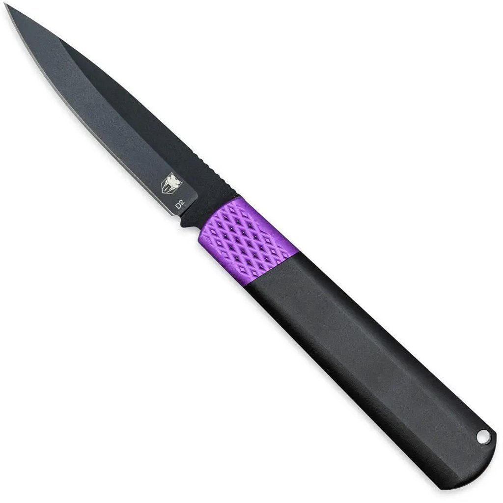 CobraTec Gideon Hidden Release OTF Knife OTF Blade Black/Purple - Image 2