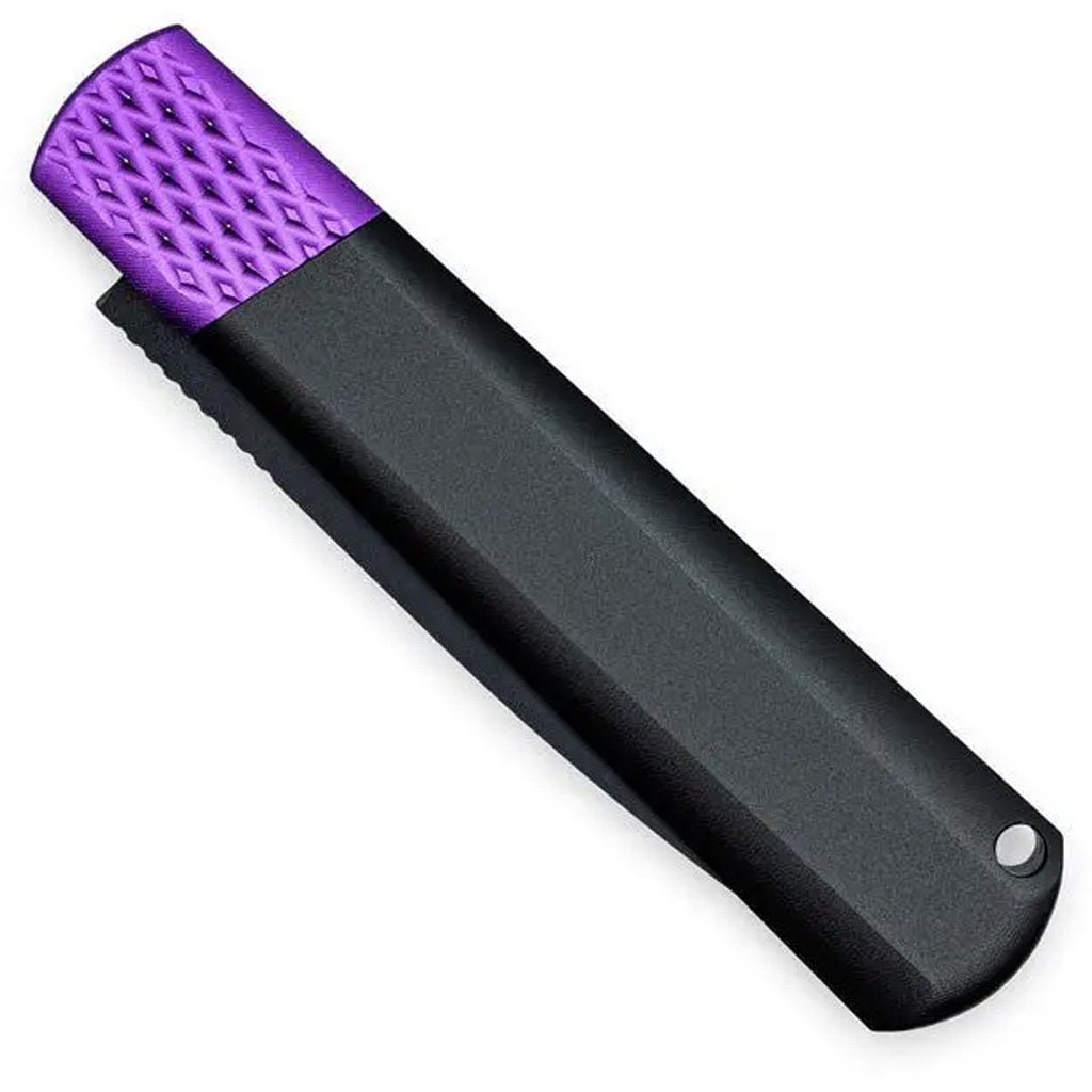 CobraTec Gideon Hidden Release OTF Knife OTF Blade Black/Purple - Image 3
