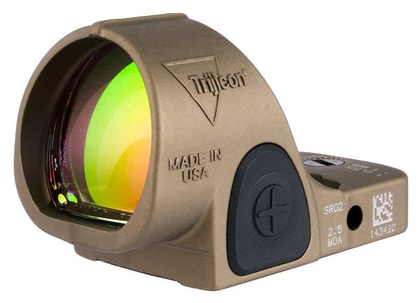 TRIJICON SRO ADJ SIGHT LED 2.5 MOA RED DOT COY